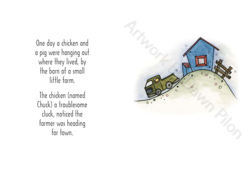 Sneak Peek of "Norm & Chuck" written and Illustrated by Dawn Pilon.