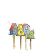 Bird House illustration in ink and watercolor by Dawn Pilon
