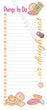 Things to Do or Doughnut - Notepad